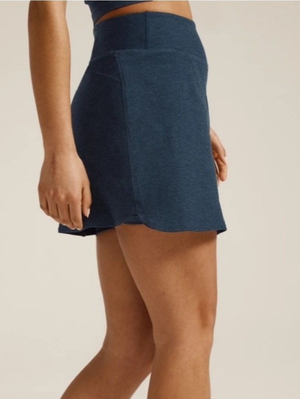Beyond Yoga Spacedye Move It Skort Deep Olive Short Skirt Sporty Golf Sz Large